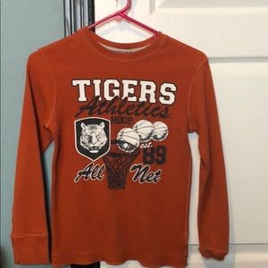 Burnt Orange Henley Shirt